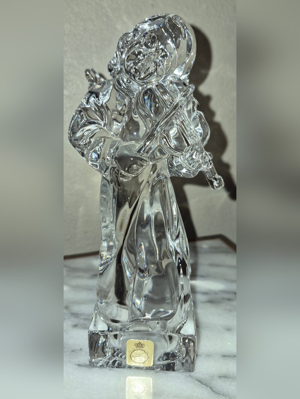 Mikasa Herald Collection full lead Crystal figurine of an angel playing a Violin